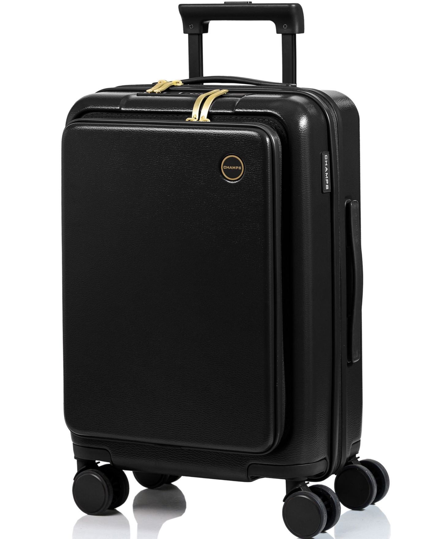 Чемодан CHAMPS 21.5" Onyx Hardside Carry-on Luggage, цвет: Чёрный — фото 1