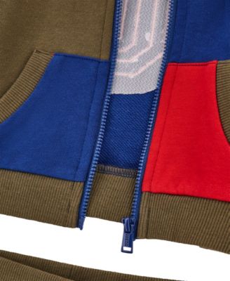 Baby Boys 2-Piece Long Sleeve Active Zip Up Top and Sweatpants Set