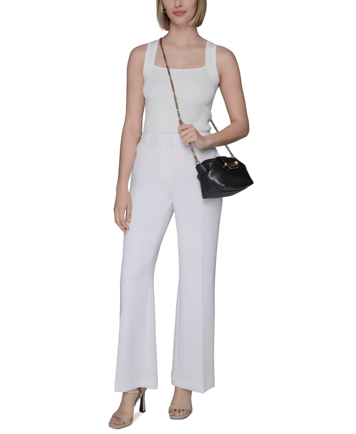 Karl Lagerfeld Dara Leather Small Crossbody Bag