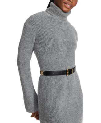 1.18" Smooth Faux-Leather Belt