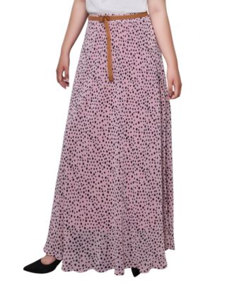 Plus Size Chiffon Maxi Skirt