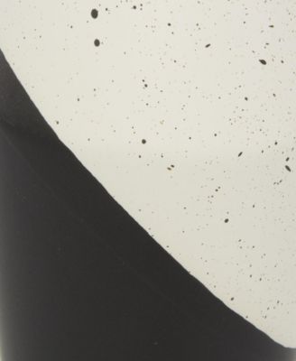 Ceramic 12" Block Speckled Contemporary Vase