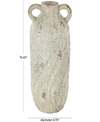 Magnesium Oxide 15" Contemporary Vase