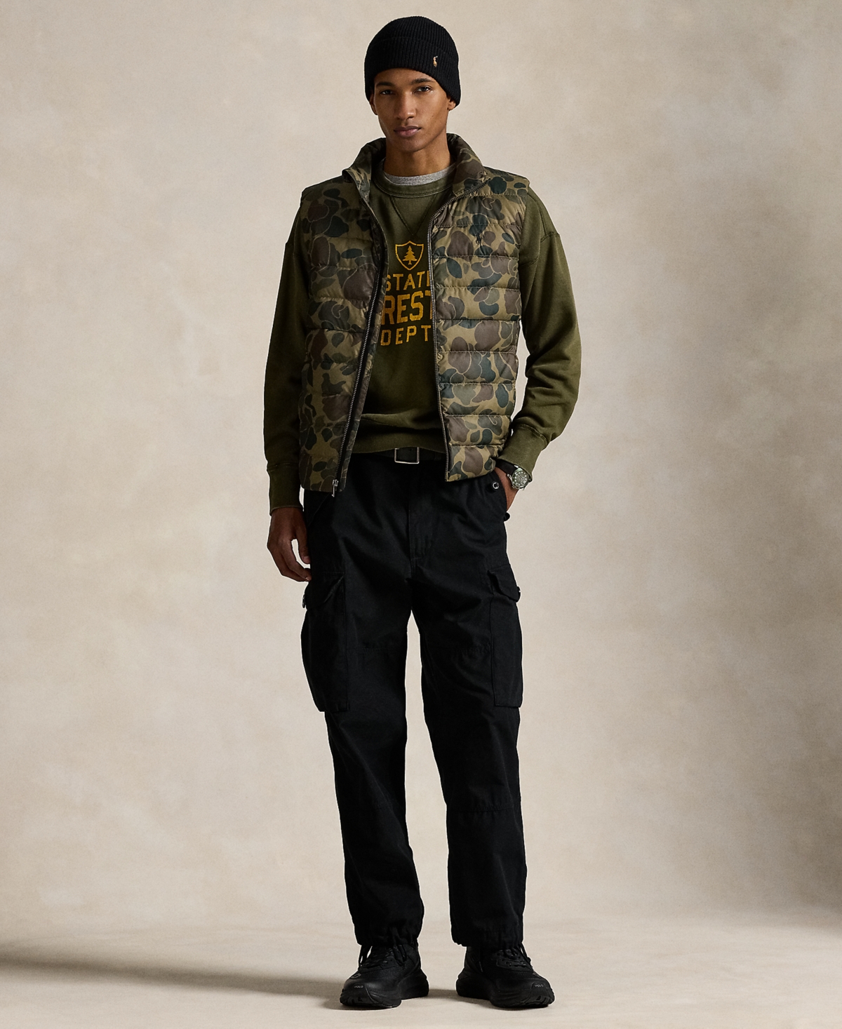 Polo Ralph Lauren Men's The Colden Camo-Print Packable Vest