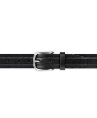 Men's Cut Edge Trapunto Stitched Casual Belt