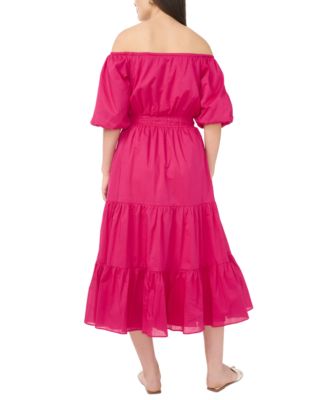 Women's Off-The-Shoulder Tiered Maxi Dress