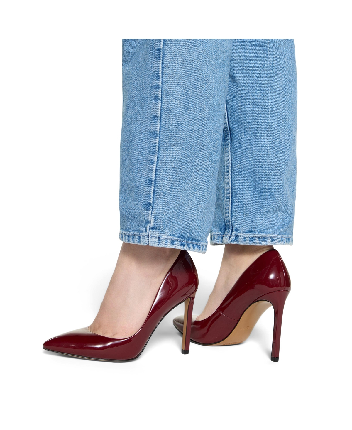 Aldo Lala Pointed Toe Pump In Red
