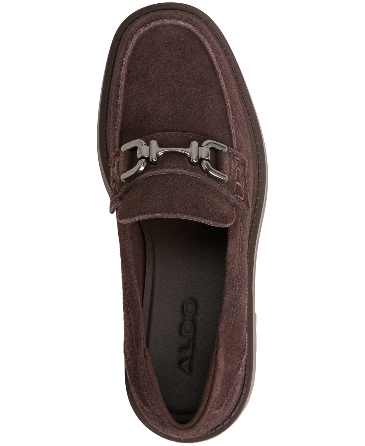 Aldo Oneameth Chunky Loafers With Buckle Detailing In Brown