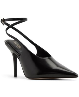 Women's Lisandre High-Vamp Ankle-Wrap Heeled Pumps