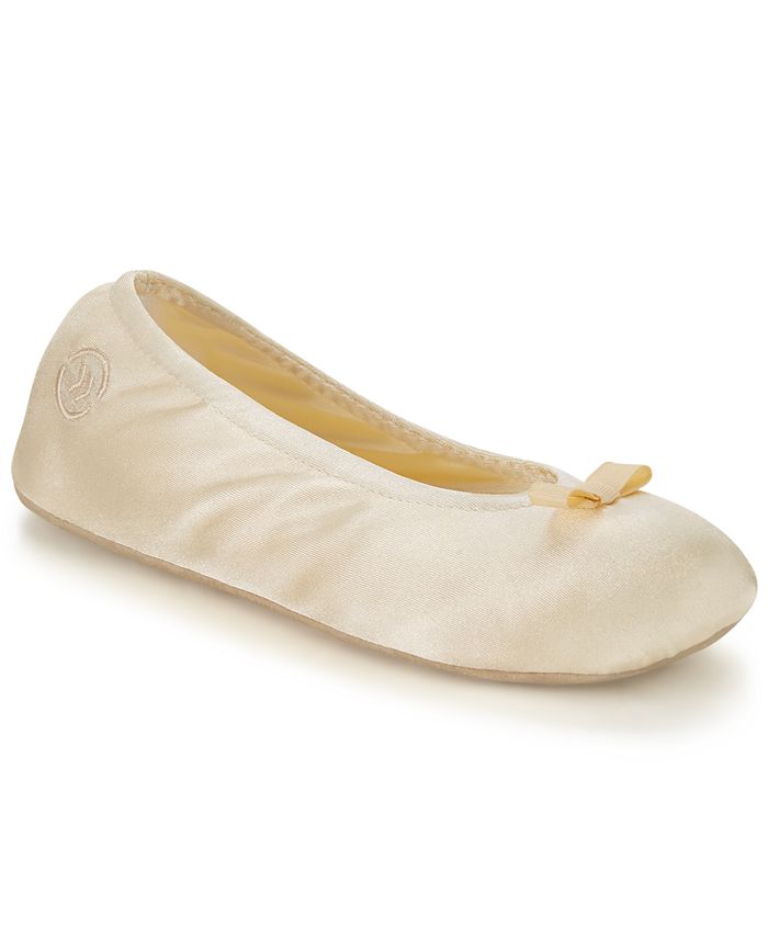 signature satin slipper