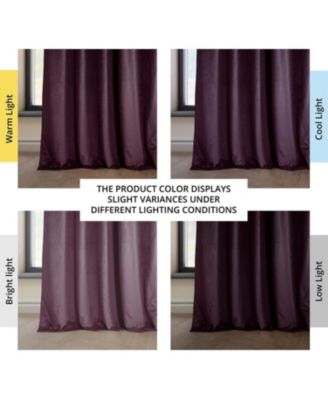 Heritage Plush Velvet Room Darkening Curtain