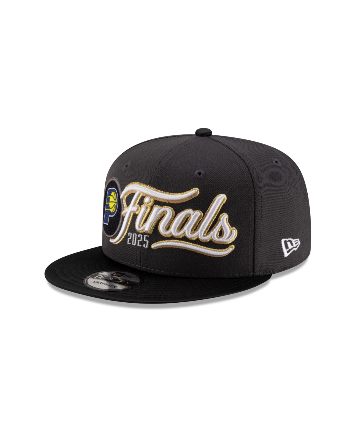 Men's Charcoal/Black Indiana Pacers 2025 Nba Eastern Conference Champions Locker Room 9FIFTY Snapback Hat - Charcoal, Black