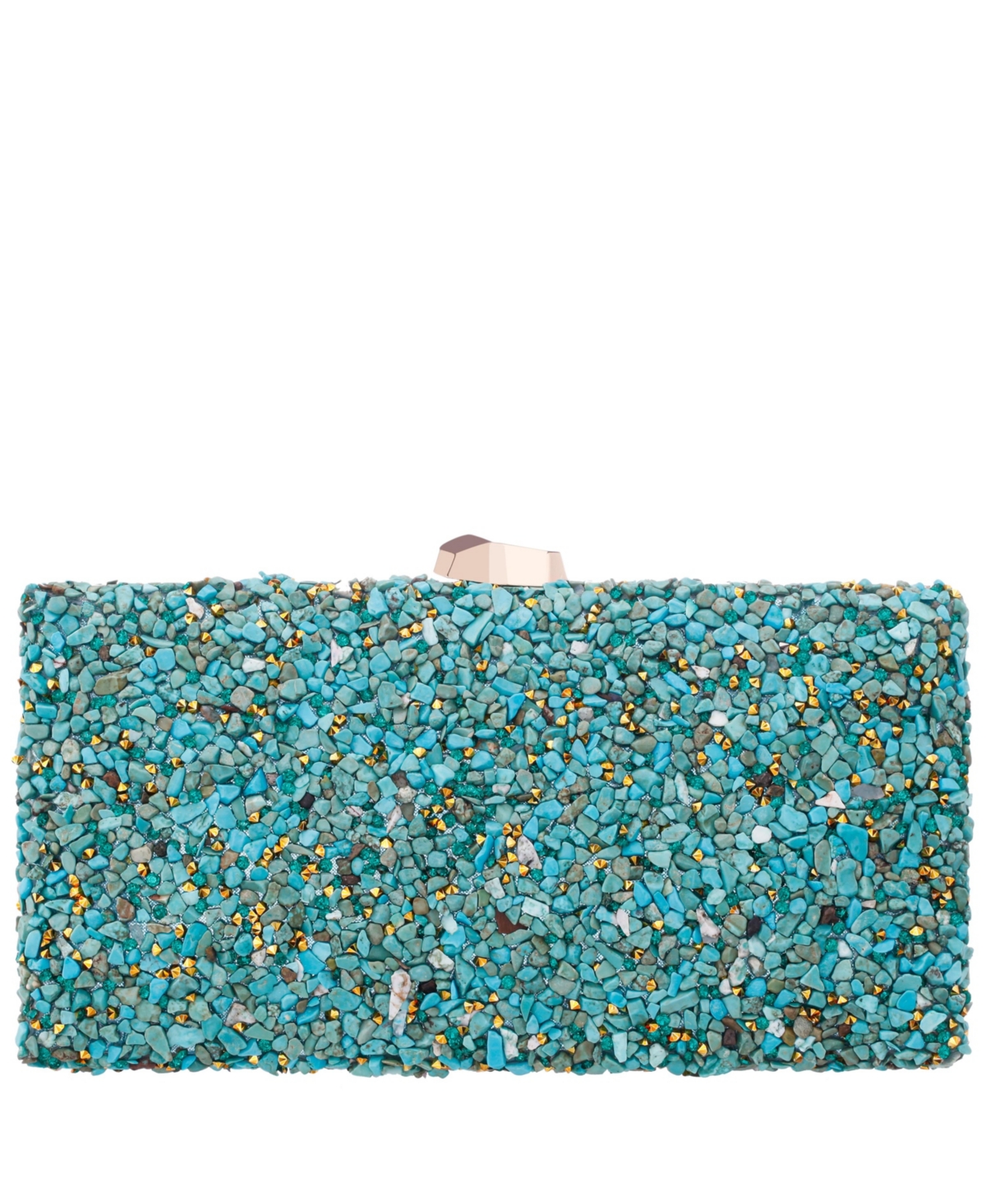 Rock Candy Minaudiere Clutch Bag - Turquoise