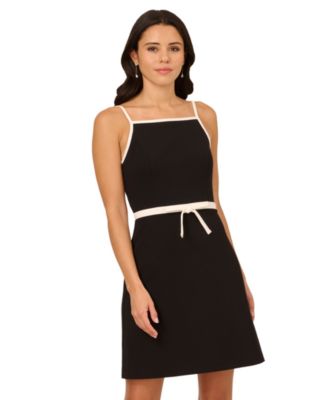 Women's Sleeveless Crepe A-Line Dress