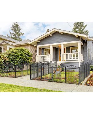 8 Panels 34.6''  Heavy Duty Dog Playpen with Lock and Door,Outdoor Dog Exercise Fence