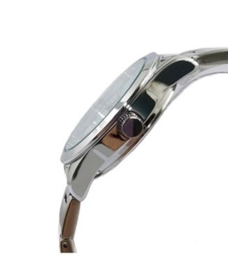 Women's 36mm Sport Watch with Green Dial and Stainless Steel Bracelet