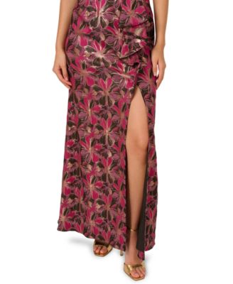 Women's Jacquard Off-The-Shoulder Gown