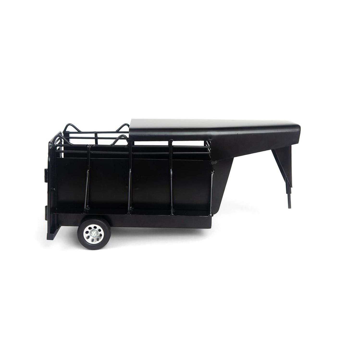 Детские игрушки Little Buster Toys 1/16 Gooseneck Half Top Functioning Back Tailgate All-Metal Trailer — фото 1