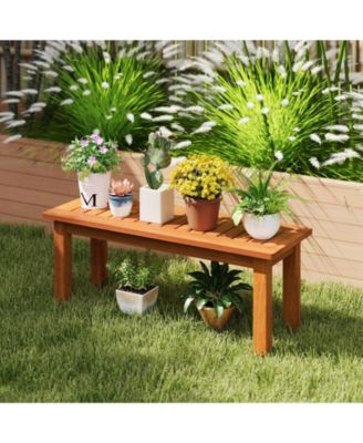 Wooden Plant Stand for Indoor and Outdoor Use – Solid Wood Flower Pot Holder Display Shelf