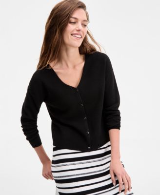 On 34th - Women's V-Neck Button-Front Sweater