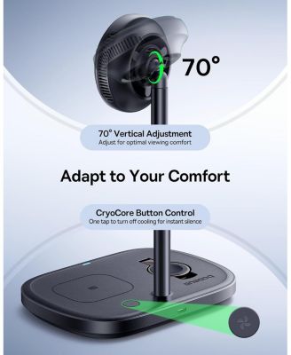 MagSafe-Compatible 3 in 1 Wireless Charger Stand, Qi2 Certified 15W Wireless Charging Station, Fast Cooling iPhone Charger for iPhone16/15, Apple Watch, AirPods - 45W Adapter Included