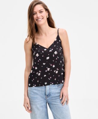 売れ筋商品|||スタイルアンドコー カットソー トップス レディース Women's Printed V-Neck Tank, Exclusively at Macy's Navy Floral Style & Co Women's Printed V-Neck Tank Top, Created for