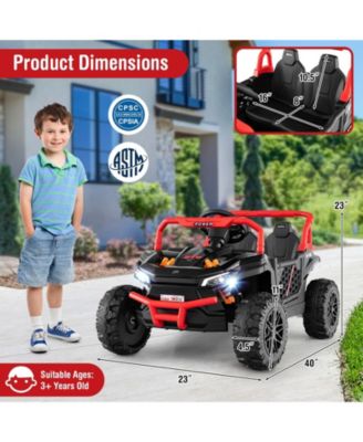 12V Kids Ride on Truck with 3 Speeds and Reverse Forward Function