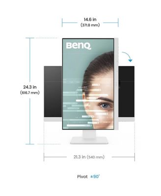 GW2486TC 23.8" 16:9 Full HD 100Hz USB-C IPS LCD Monitor, White