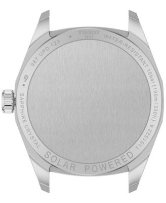 Women's Swiss PRC 100 Solar Stainless Steel Bracelet Watch 34mm
