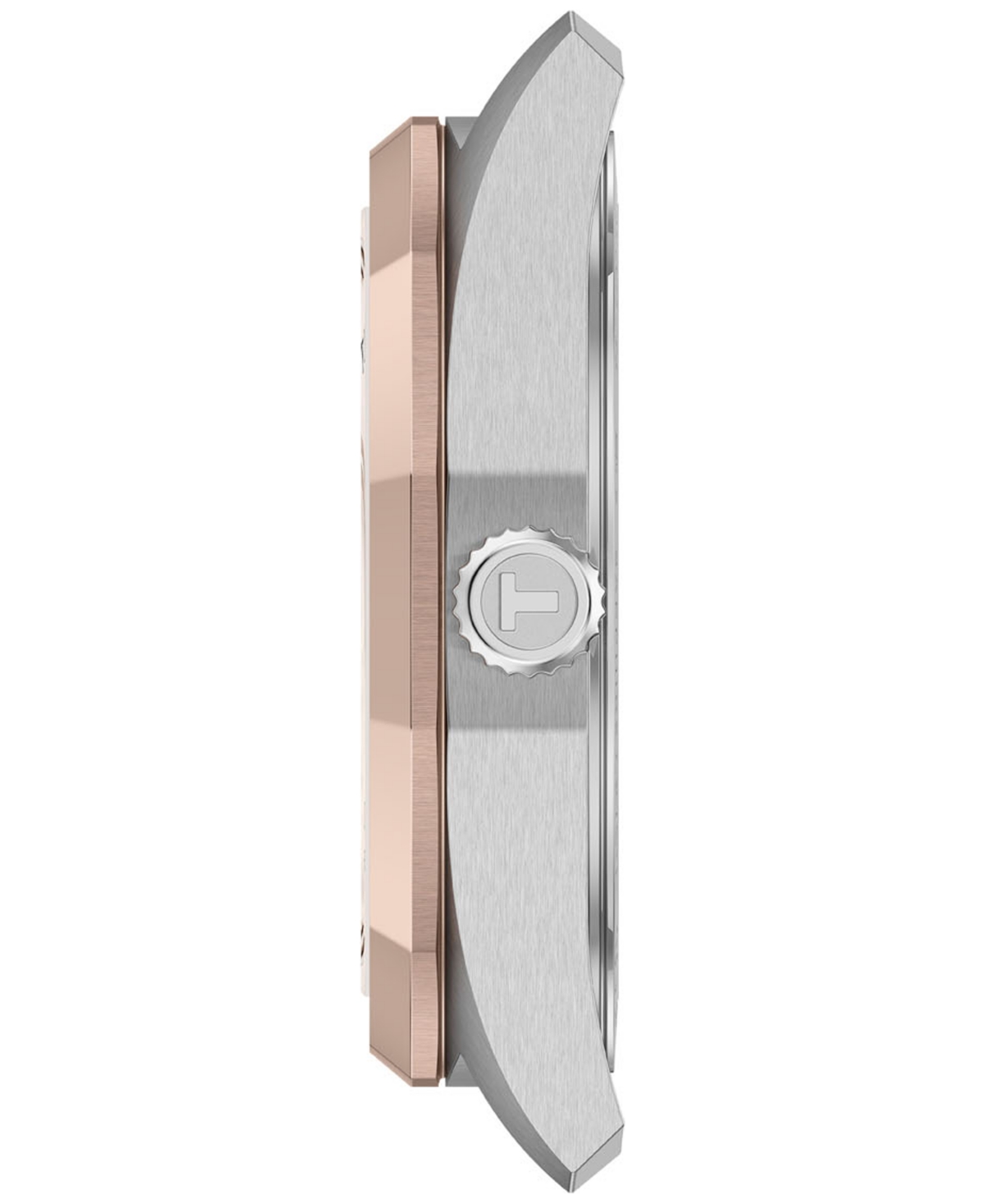 Tissot Women's Swiss Prc 100 Solar Two-tone Stainless Steel Bracelet Watch 34mm In Gold