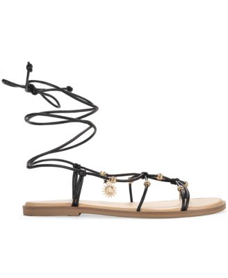 Reinaa Strappy Lace-up Flat Sandals, Exclusively at Macy's