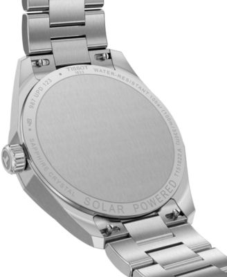 Women's Swiss PRC 100 Solar Stainless Steel Bracelet Watch 34mm