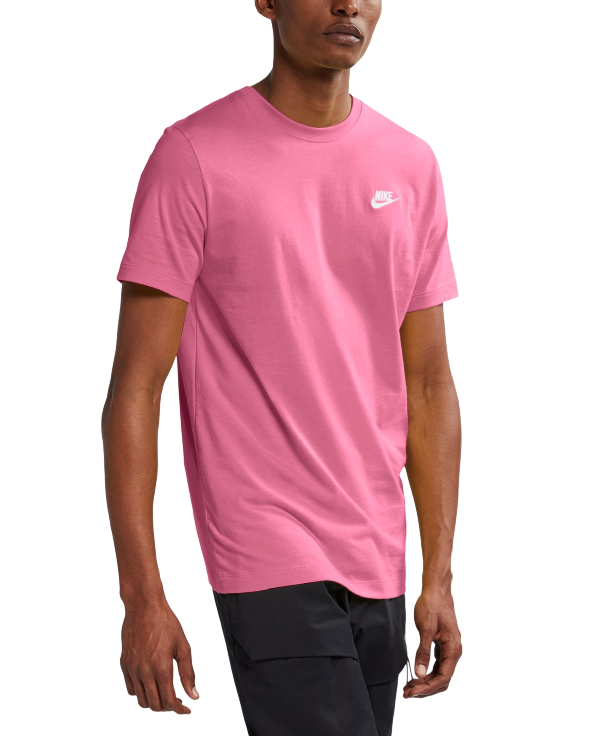 Nike Men's Sportswear Club Short Sleeve T-shirt In Pink