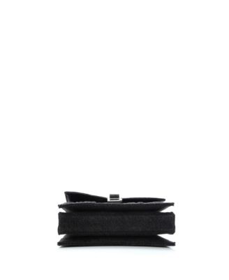 Small Crush Chain Flap Bag Quilted Denim