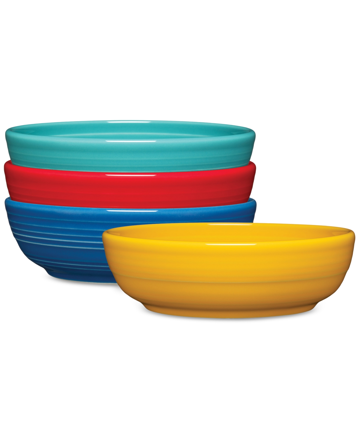 Vibrant Coupe 6.75" Salad Bowls, Set of 4 - Vibrant