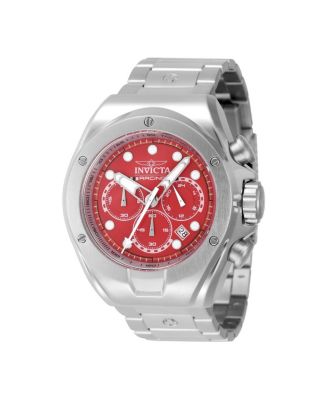Men's 47744 Invicta Racing Quartz Chronograph Silver, Red