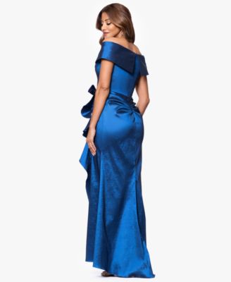 Petites Sweetheart-Neck Long Sheath Dress