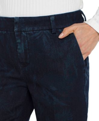 Women's Floral Denim Kelsey Flare Pants 