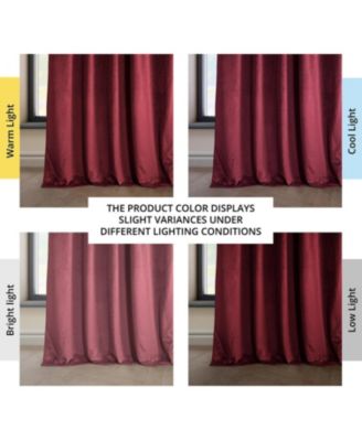 Heritage Plush Velvet Room Darkening Curtain
