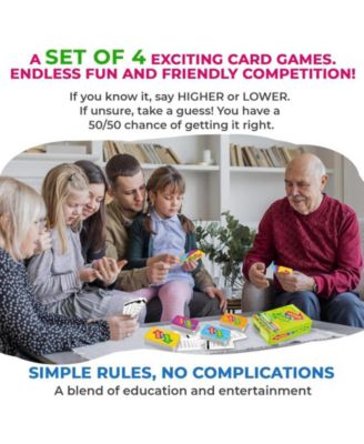 Board Game for Kids - Family Card Game for Kids and Adults -  Higher or Lower | Guess Fun Questions | Easy to Learn | 2 + Players