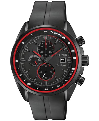Citizen Men's Chronograph Eco-Drive Black Strap Watch 44mm CA0595-11F