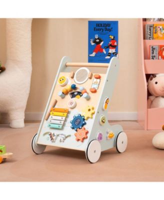 Kids Walker Push and Pull Learning Activity Center with Wheels 1+ Years Old