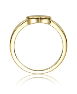 14K Gold Plated Heart Shaped Ring