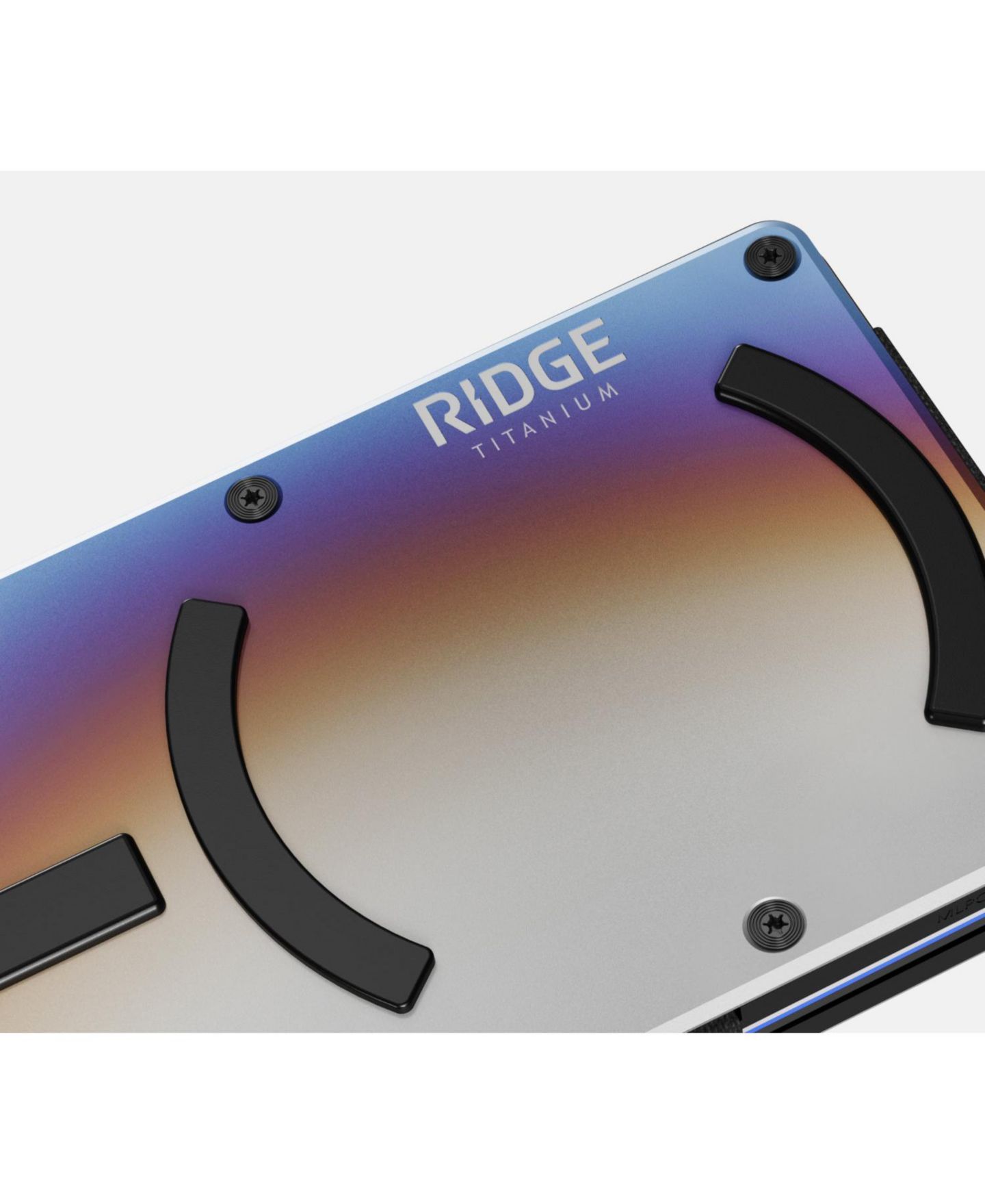 Мужской кошелёк The Ridge RIDGE Wallet for Magsafe - Burnt Titanium - Cash Strap, цвет: Титановый — фото 3