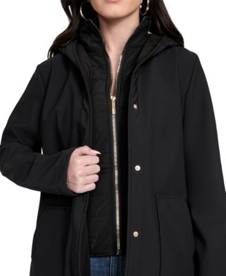 Women's Hooded Bibbed Softshell Coat