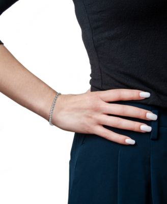 Diamond Twist Bracelet (2-1/6 ct. t.w.) in 14K White Gold (also in 14K Yellow Gold), Exclusive