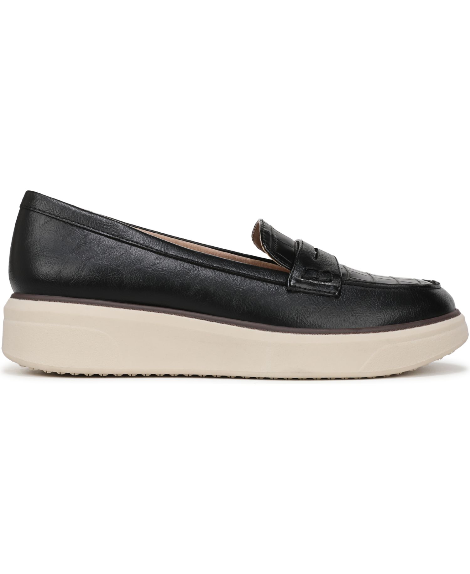 Women's Chelsea Round Toe Platform Penny Loafers