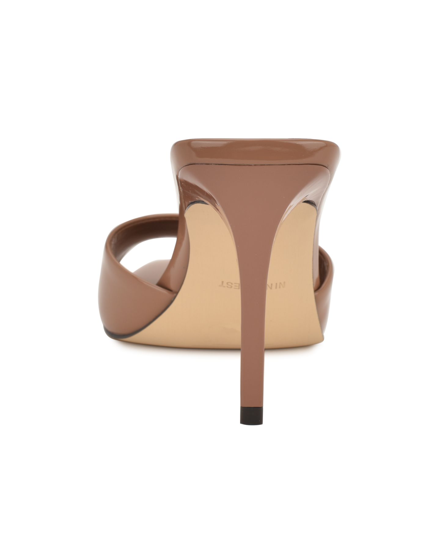 Женские сандалии Nine West Hather Slip-On Stiletto, цвет: Бежевый лаковый — фото 3