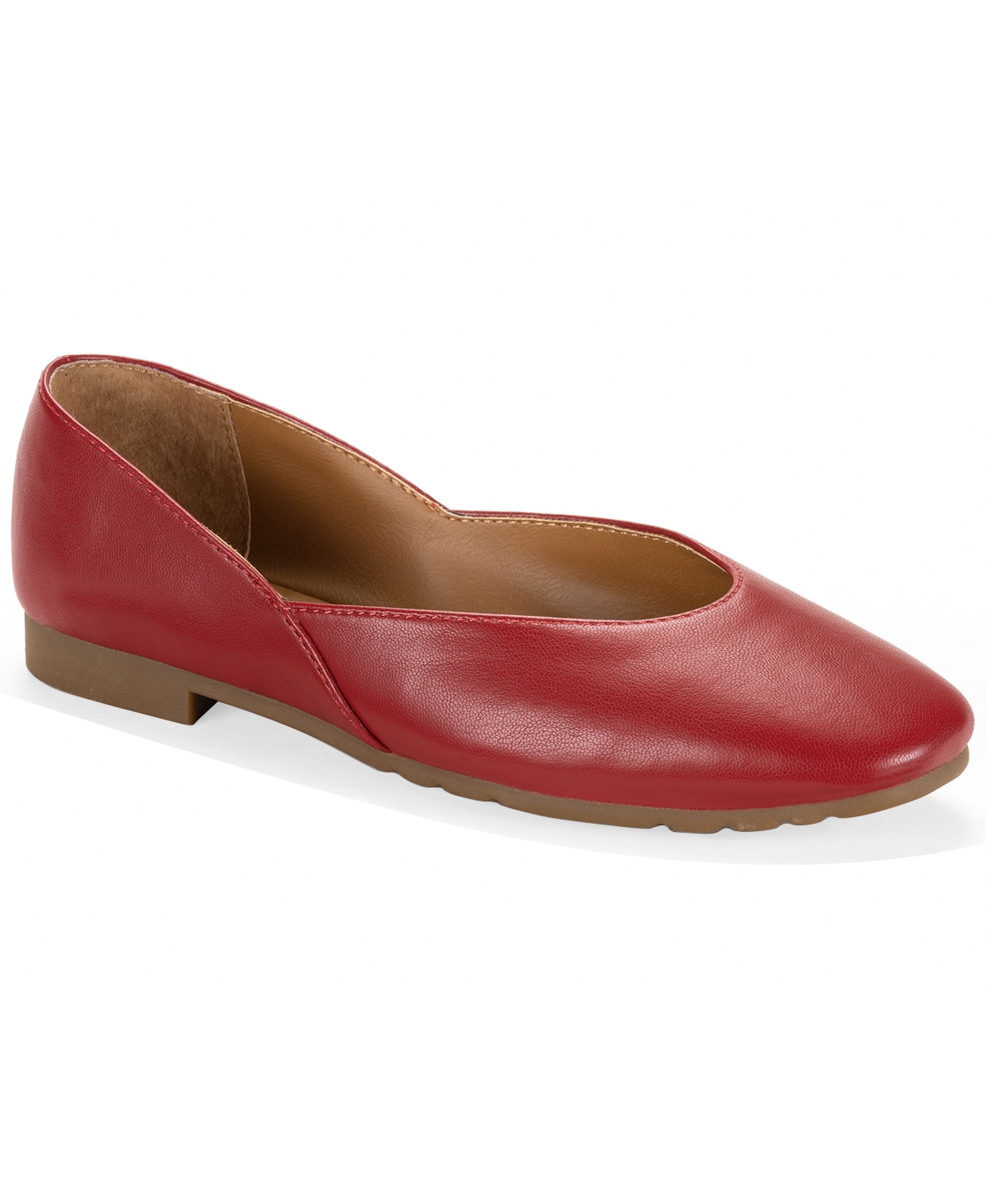 Women's Ashtonn Snip Toe Ballet Flats, Exclusively at Macy's - Crimson