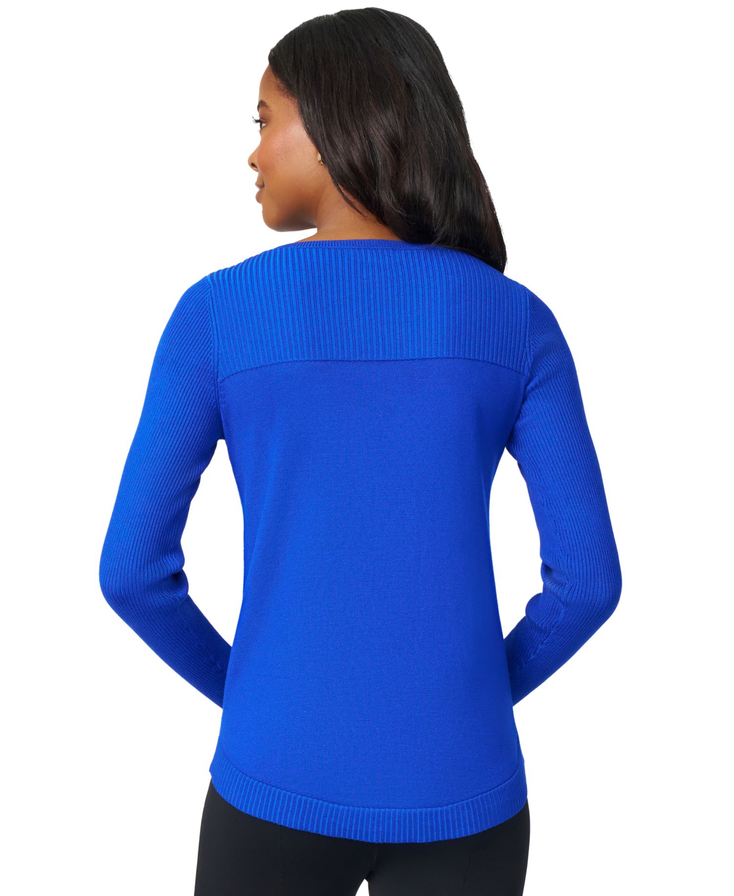 Women's Boat Neck Long-Sleeve Sweater